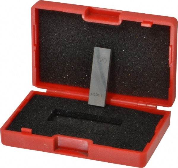 Value Collection - 0.12" Rectangular Steel Gage Block - Accuracy Grade AS-1, Includes NIST Traceability Certification - Industrial Tool & Supply