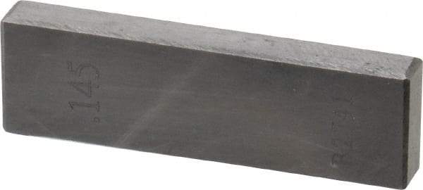 Value Collection - 0.145" Rectangular Steel Gage Block - Accuracy Grade AS-1, Includes NIST Traceability Certification - Industrial Tool & Supply