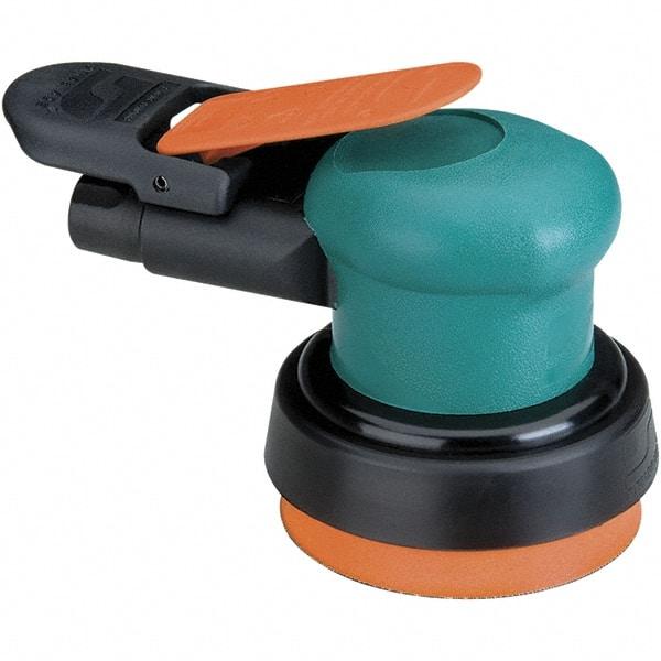 Dynabrade - 12,000 OPM, 14 CFM Air Consumption, Palm Air Orbital Sander - Round Pad, 1/4 NPT Inlet - Industrial Tool & Supply