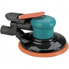 Dynabrade - 12,000 OPM, 14 CFM Air Consumption, Palm Air Orbital Sander - Round Pad, 1/4 NPT Inlet - Industrial Tool & Supply