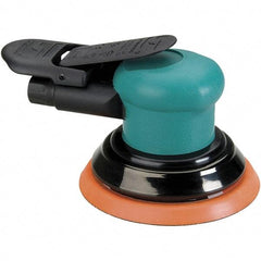 Dynabrade - 12,000 OPM, 14 CFM Air Consumption, Palm Air Orbital Sander - Round Pad, 1/4 NPT Inlet - Industrial Tool & Supply