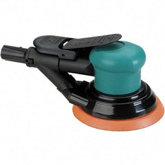 Dynabrade - 12,000 OPM, 14 CFM Air Consumption, Palm Air Orbital Sander - Round Pad, 1/4 NPT Inlet - Industrial Tool & Supply