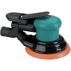 Dynabrade - 12,000 OPM, 14 CFM Air Consumption, Palm Air Orbital Sander - Round Pad, 1/4 NPT Inlet - Industrial Tool & Supply