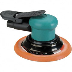 Dynabrade - 12,000 OPM, 14 CFM Air Consumption, Palm Air Orbital Sander - Round Pad, 1/4 NPT Inlet - Industrial Tool & Supply