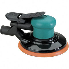 Dynabrade - 12,000 OPM, 14 CFM Air Consumption, Palm Air Orbital Sander - Round Pad, 1/4 NPT Inlet - Industrial Tool & Supply