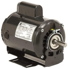 US Motors - 1/4 hp, ODP Enclosure, Auto Thermal Protection, 1,725 RPM, 115 Volt, 60 Hz, Industrial Electric AC/DC Motor - Size 48 Frame, Ring Mount, 1 Speed, Sleeve Bearings, 5.1 Full Load Amps, B Class Insulation, Reversible - Industrial Tool & Supply