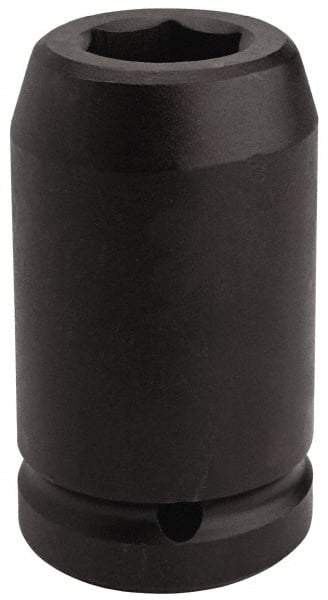 Proto - 1" Drive 2-7/16" Deep Impact Socket - 6 Points, 4-7/8" OAL - Industrial Tool & Supply