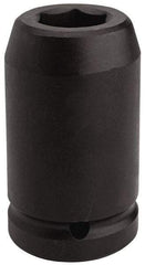 Proto - 1" Drive 2-7/16" Deep Impact Socket - 6 Points, 4-7/8" OAL - Industrial Tool & Supply