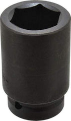 Proto - 1" Drive 1-11/16" Deep Impact Socket - 6 Points, 4" OAL - Industrial Tool & Supply