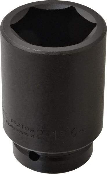 Proto - 1" Drive 2-1/16" Deep Impact Socket - 6 Points, 4-1/4" OAL - Industrial Tool & Supply
