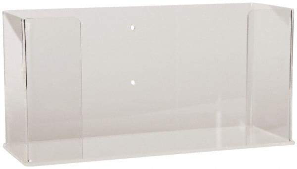 PRO-SAFE - Table and Wall Mount Disposable Glove Dispenser - 10-1/2 Inch Wide x 3-3/4 Inch Deep x 5-1/4 Inch High, Clear - Industrial Tool & Supply