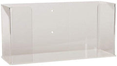 PRO-SAFE - Table and Wall Mount Disposable Glove Dispenser - 10-1/2 Inch Wide x 3-3/4 Inch Deep x 5-1/4 Inch High, Clear - Industrial Tool & Supply