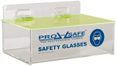PRO-SAFE - 6 Pair Tray Style Acrylic Safety Glasses Dispenser - 9 Inch Wide x 3-1/4 Inch High x 6 Inch Deep, Table and Wall Mount - Industrial Tool & Supply