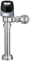 Sloan Valve Co. - 1-1/2" Spud Coupling, 1-1/2" Pipe, Closet Automatic Flush Valve - Single Flush, 1.6 Gal per Flush, Metal Cover, Powered by Solar Battery Backup - Industrial Tool & Supply