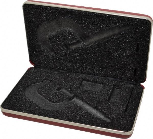 Starrett - Micrometer Case - 2" Max Measurement, Use with 2, 2A, 2M & 2MA Outside Micrometers - Industrial Tool & Supply
