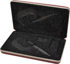 Starrett - Micrometer Case - 2" Max Measurement, Use with 2, 2A, 2M & 2MA Outside Micrometers - Industrial Tool & Supply