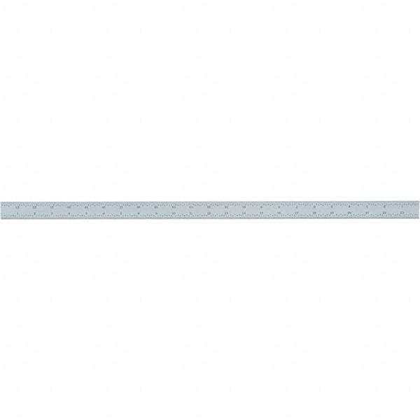 Starrett - 24 Inch Long Blade, 4R Graduation Combination Square Blade - Uncoated, Steel, 1/64, 1/32 1/16 and 1/8 Inch Graduation - Industrial Tool & Supply