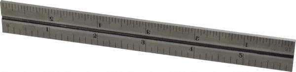 Starrett - 6 Inch Long Blade, 4R Graduation Combination Square Blade - Steel, 1/64, 1/32 1/16 and 1/8 Inch Graduation - Industrial Tool & Supply