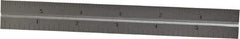 Starrett - 6 Inch Long Blade, 4R Graduation Combination Square Blade - Satin Chrome Finish, Steel, 1/64, 1/32 1/16 and 1/8 Inch Graduation - Industrial Tool & Supply
