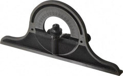 Starrett - 12 to 24 Inch Long Blade, Combination Square Protractor Head - Black Wrinkle, Chrome on Turret Coated, Cast Iron - Industrial Tool & Supply
