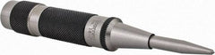 Starrett - 11/16" Automatic Center Punch - 5-1/4" OAL, Steel - Industrial Tool & Supply
