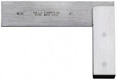 Starrett - 36" Blade Length, 20" Base Length Steel Square - 0.0025mm Accuracy - Industrial Tool & Supply