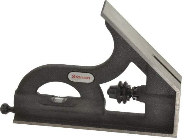 Starrett - 12, 18, 24 Inch Long Blade, Square Head - Smooth Black Enamel, Coated Forged and Hardened Steel - Industrial Tool & Supply