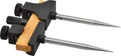 Starrett - 3 Inch Leg, Die Cast, Black Wrinkle Finish, Trammels - Includes (2) Heads, (2) Points, Pencil Socket - Industrial Tool & Supply