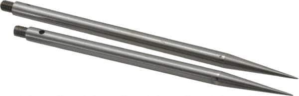 Starrett - 4-1/2; 5 Inch Leg, Forged Steel, Trammel Points - For Use With Starrett 50A, Includes (2) Adjustable Points - Industrial Tool & Supply
