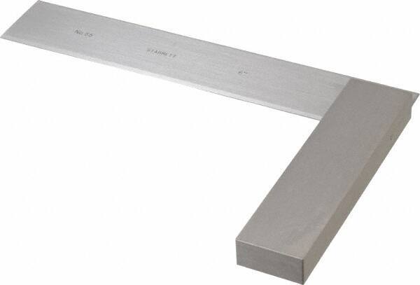 Starrett - 6" Blade Length, 4-5/16" Base Length Steel Square - 0.0002" Accuracy - Industrial Tool & Supply