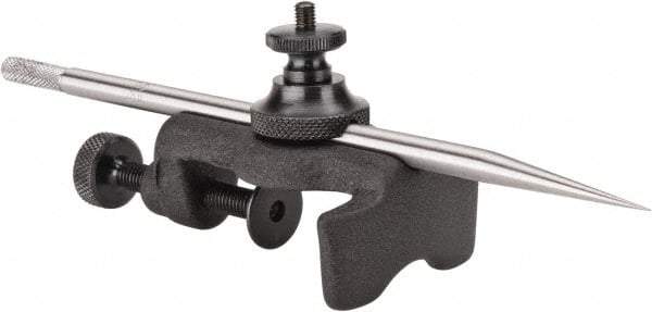 Starrett - 6 Inch Leg, Ground Steel, Baked Enamel Finish, Trammels - Includes (2) Small Points, (2) Trammel Heads - Industrial Tool & Supply