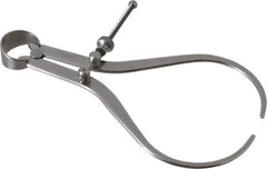 Starrett - 6 Inch Leg, Spring Joint, Steel, Polished, Outside Caliper - 6 Inch Max Measurement, 150mm Max Measurement, Flat Leg - Industrial Tool & Supply