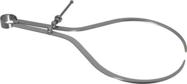 Starrett - 12 Inch Leg, Spring Joint, Steel, Polished, Outside Caliper - 12 Inch Max Measurement, 300mm Max Measurement, Flat Leg with Quick Nut Adjustment - Industrial Tool & Supply