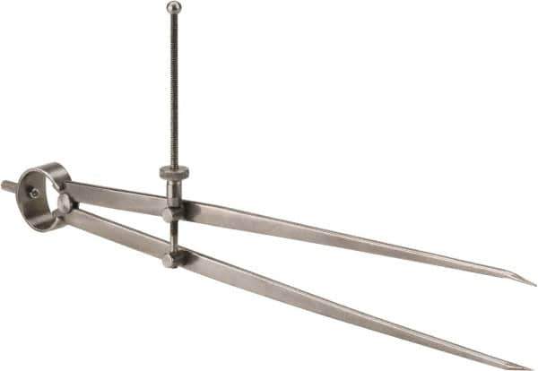 Starrett - 12 Inch Leg, Spring Joint, Forged Steel, Divider - 12 Inch Max Measurement, 300mm Max Measurement, Round Leg - Industrial Tool & Supply