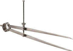 Starrett - 12 Inch Leg, Spring Joint, Forged Steel, Divider - 12 Inch Max Measurement, 300mm Max Measurement, Round Leg - Industrial Tool & Supply