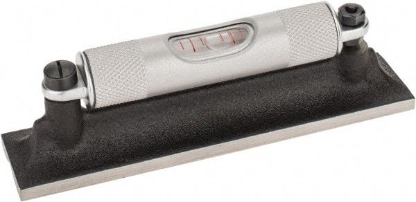 Starrett - 4" Long, 0.0050 & 0.0500" Graduation Sensitivity per 10", 1 Vial, Machinists' Level - Cast Iron, 1/64" Base Flatness, 7/8" Wide x 1-3/16" High - Industrial Tool & Supply