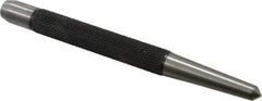 Starrett - 1/4" Center Punch - 5" OAL, Steel - Industrial Tool & Supply