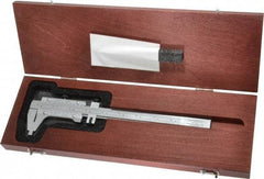 Starrett - 0 to 6" Steel Vernier Caliper - 0.0010" Graduation, 1-9/16" Jaw Depth, 0.0005" Accuracy - Industrial Tool & Supply