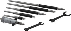 Starrett - 2 to 8", Mechanical Inside Micrometer Set - 0.001" Graduation, Friction Thimble - Industrial Tool & Supply
