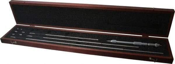 Starrett - 8 to 32", Satin Chrome Coated, Mechanical Inside Micrometer Set - 0.001" Graduation, Friction Thimble - Industrial Tool & Supply