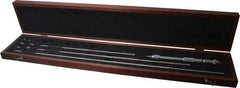 Starrett - 8 to 32", Satin Chrome Coated, Mechanical Inside Micrometer Set - 0.001" Graduation, Friction Thimble - Industrial Tool & Supply