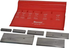 Starrett - 3/8 to 2-1/4 Inch Adjustable Parallel Set - 1-3/4 to 5-1/16 Inch Long, 9/32 Inch Thick, Includes Case, 6 Pieces - Industrial Tool & Supply