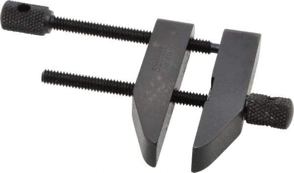 Starrett - 1-1/4" Max Capacity, 2" Jaw Length, Parallel Clamp - Hardened Steel, 13/16" Reach - Industrial Tool & Supply