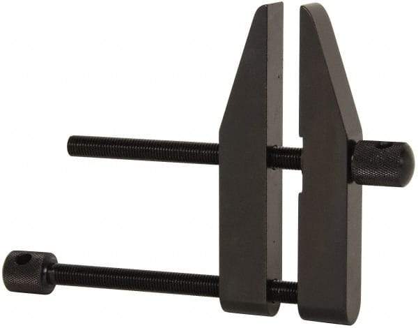Starrett - 3-1/2" Max Capacity, 5" Jaw Length, Parallel Clamp - Hardened Steel, 2-1/4" Reach - Industrial Tool & Supply