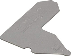 Starrett - 1/16 Inch Radius Gage - Satin Chrome Finish, Stainless Steel - Industrial Tool & Supply