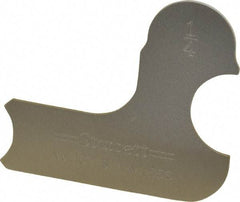 Starrett - 1/4 Inch Radius Gage - Satin Chrome Finish, Stainless Steel - Industrial Tool & Supply