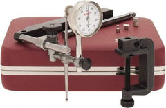 Starrett - 10 Piece, 0" to 0.2" Measuring Range, 1-7/16" Dial Diam, 0-100 Dial Reading, White Dial Test Indicator Kit - 0.001" Dial Graduation - Industrial Tool & Supply