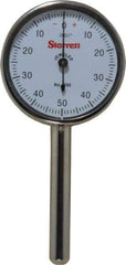 Starrett - 0.2" Range, 0-50-0 Dial Reading, 0.001" Graduation Dial Drop Indicator - 1-7/16" Dial - Industrial Tool & Supply