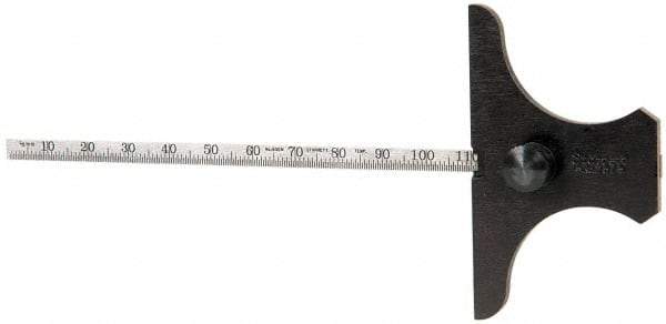 Starrett - Rule Depth Gages Minimum Measurement (mm): 0.00 Maximum Measurement (mm): 150.00 - Industrial Tool & Supply