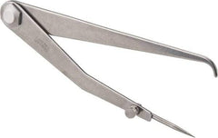 Starrett - 6 Inch Leg, Firm Joint, Steel, Polished, Hermaphrodite Caliper - 8 Inch Max Measurement, 200mm Max Measurement, Round Leg - Industrial Tool & Supply